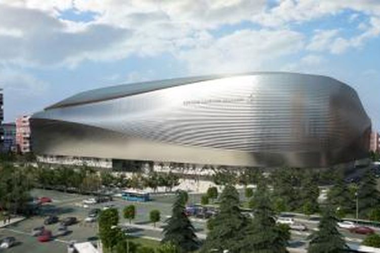 Desain fasad stadion ini memperlihatkan bentuk melengkung yang cantik lewat penggunaan baja asimetris. Cantik bukan saja bentuknya, namun juga lantaran memantulkan cahaya dengan pola-pola yang selalu berubah.