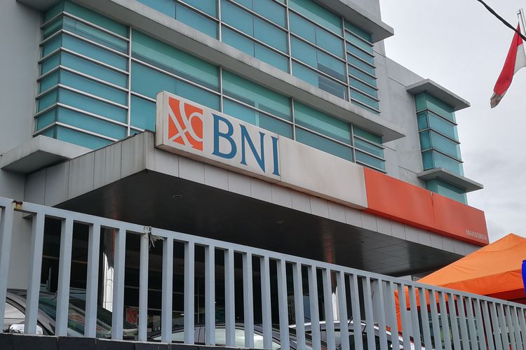 An illustration of a BNI branch office in Depok, West Java. 