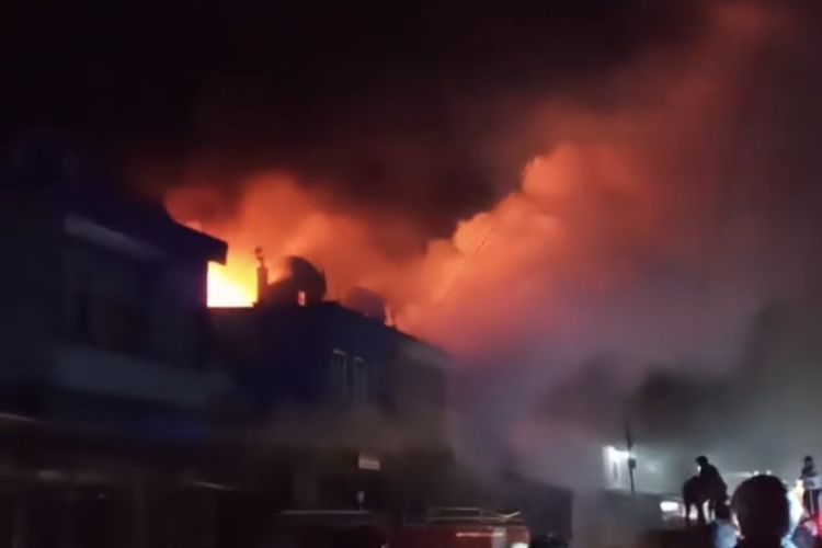 Kebakaran Hebat di Wamena, 4 Unit Ruko Hangus dan 11 Orang Tewas