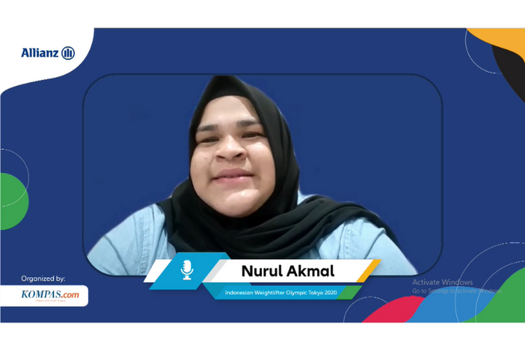 Nurul Akmal dalam webinar #YukBeriSemangat. 