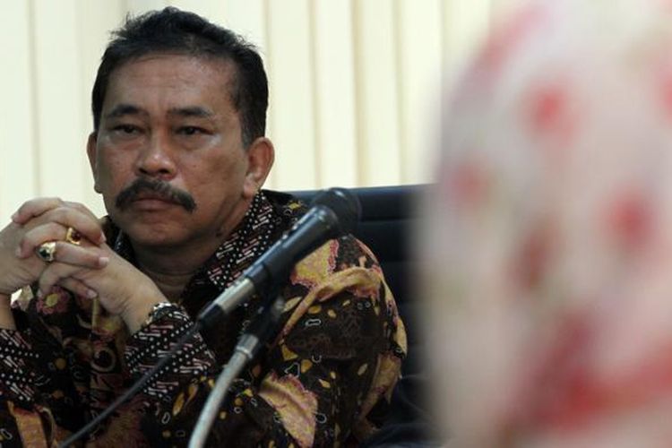 Bupati Tapanuli Tengah Raja Bonaran Situmeang menjalani persidangan dengan agenda pemeriksaan saksi di Pengadilan Tindak Pidana Korupsi Jakarta, Senin (30/3/2015). Bonaran diduga terkait kasus dugaan suap sengketa Pilkada Tapanuli Tengah di Mahkamah Konstitusi.