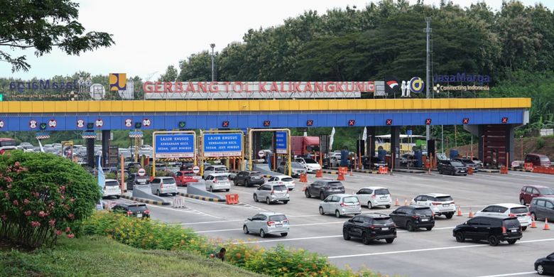 Arus balik Lebaran 2026 di GT Kalikangkung