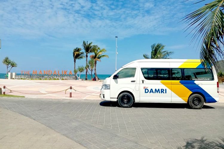 DAMRI di KSPN Sirkuit Mandalika, Lombok, Nusa Tenggara Barat