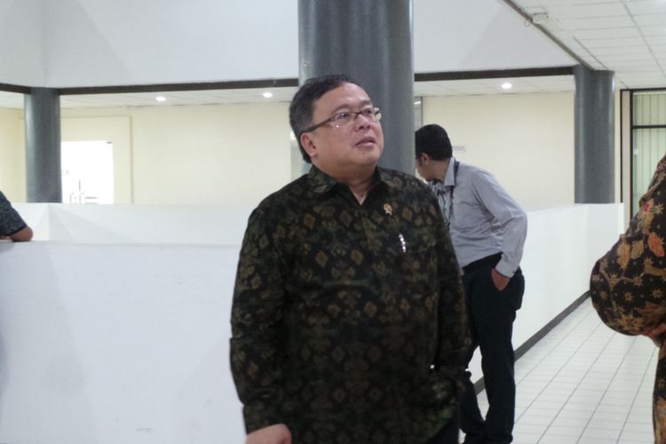 Menteri PPN/Kepala Bappenas Bambang Brodjonegoro, di Universitas Indonesia, Depok, Kamis (5/10/2017).