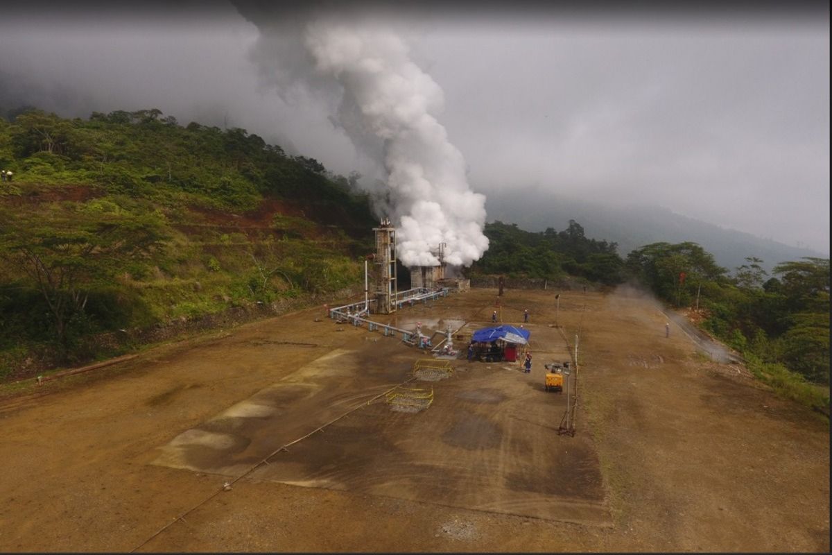 Salah satu sumur panas bumi milik Pertamina Geothermal Energy (PGE) Hulu Lais, Lebong, Bengkulu siap produksi. (Fok, PGE Hulu Lais).