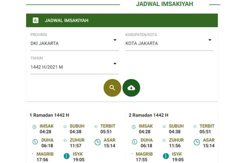 Link Download Jadwal Imsakiyah Kemenag, Muhammadiyah, dan NU