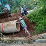 Pertama Kali, Desa Wadas Banjir, Gorong-gorong Tertutup Material Jalan Akses ke Tambang 