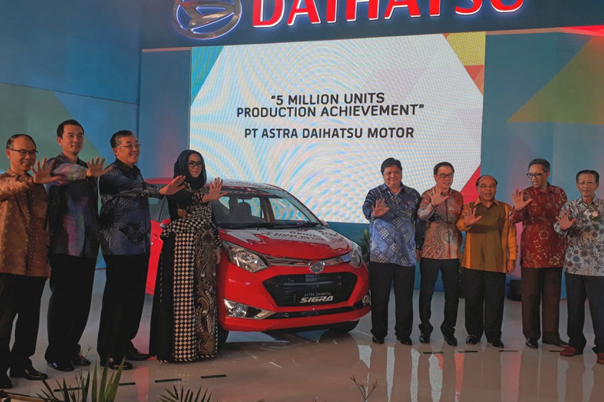 Astra Daihatsu Motor merayakan capaian produksi ke-5 juta unit di Indonesia, pada usia 39 tahun beroperasi.