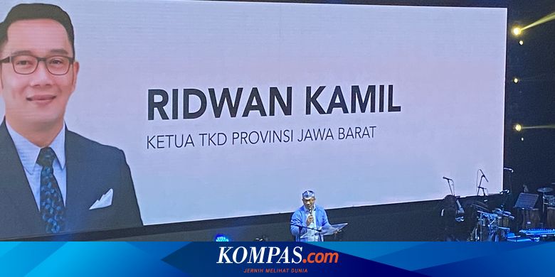Ridwan Kamil Dikukuhkan Jadi Ketua TKD Jabar, Prabowo Hadir