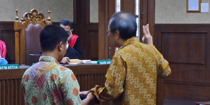 Made Oka Masagung saat bersaksi di Pengadilan Tipikor Jakarta, Jumat (10/11/2017).