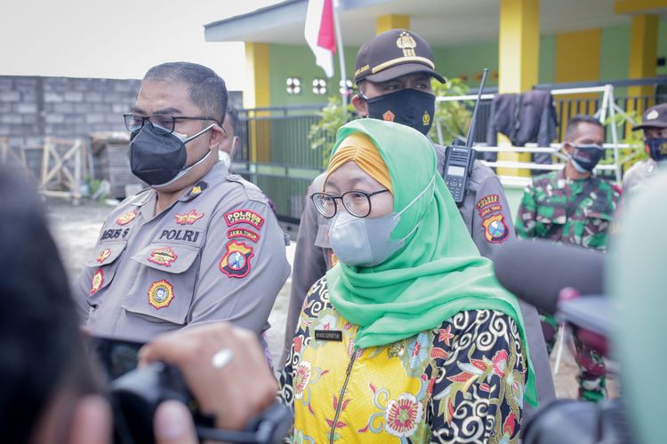 Plt Kepala Dinas kesehatan Jember dr Wiwik Supartiwi yang diganti oleh dr Lilik Lailiyah 