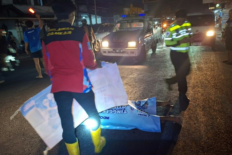 Gran Max Tabrak Becak dan Motor di Banguntapan, 1 Orang Tewas di Lokasi