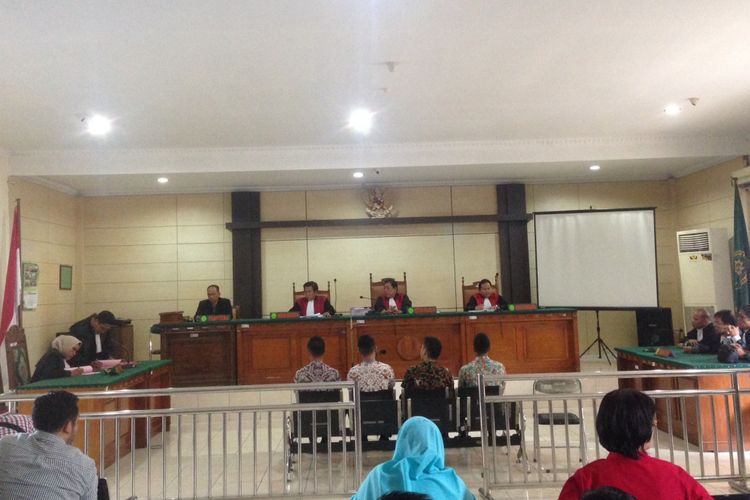 Sidang penganiayaan taruna Akpol di Pengadilan Negeri Semarang, Kamis (2/11/2017).