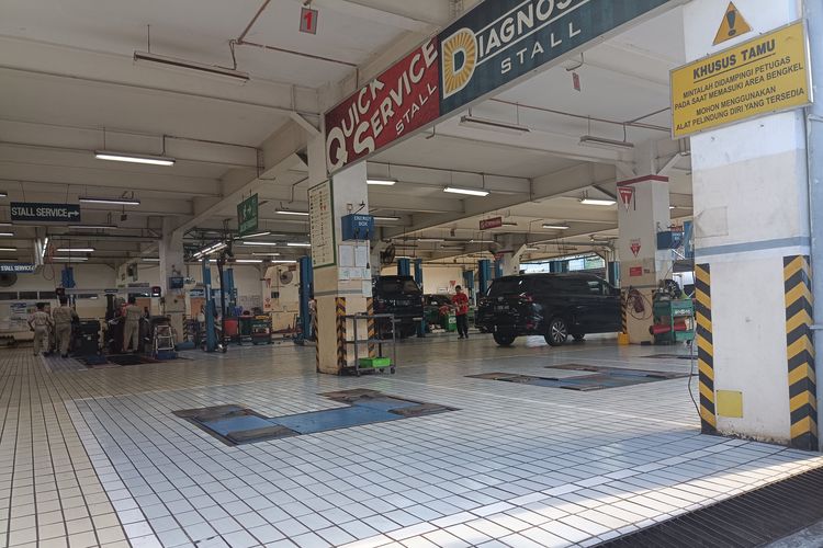 Kondisi bengkel servis resmi toyota Auto2000