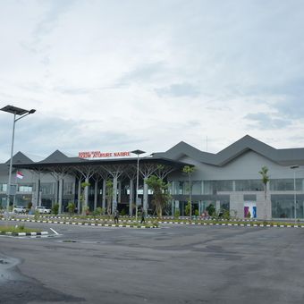 Bandara Douw Aturure, Kabupaten Nabire, Papua Tengah yang baru diresmikan Presiden Joko Widodo pada Kamis (23/11/2023)