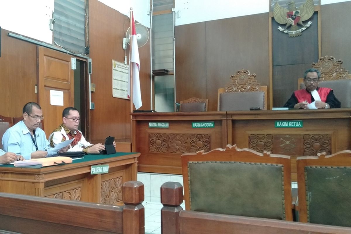 Sidang praperadilan Kivlan Zen di Pengadilan Negeri Jakarta Selatan, Senin (26/8/2019)