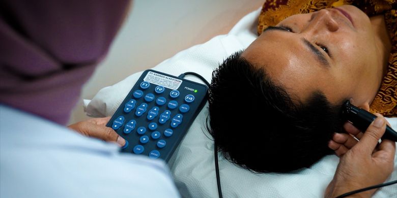 Pemeriksaan transcanial doppler.