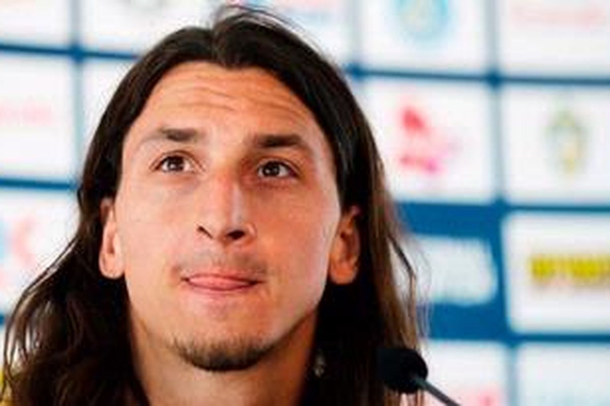 Striker AC Milan, Zlatan Ibrahimovic.