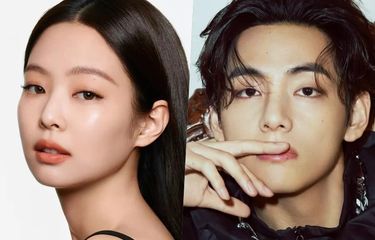 Jennie BLACKPINK (kiri) dan V BTS