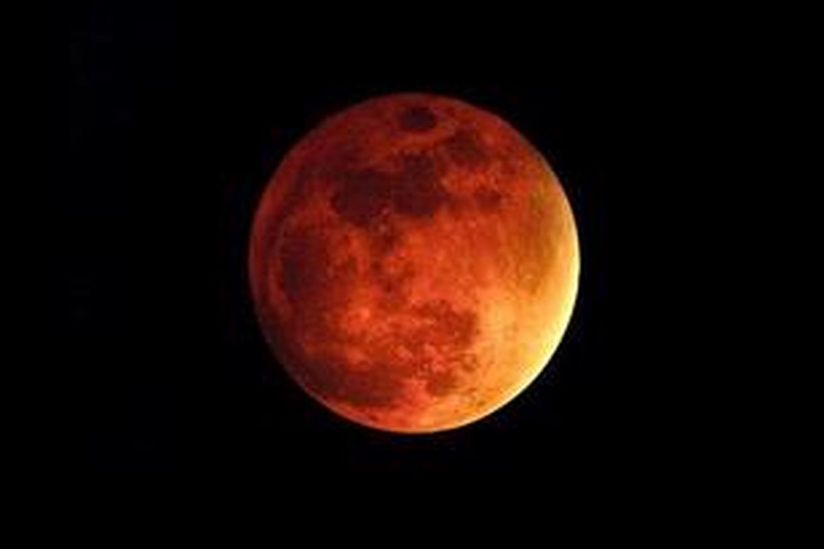 Ilustrasi planet Mars.