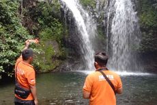 Mahasiswa Tewas Terseret Arus Curug Batu Blek Tasikmalaya