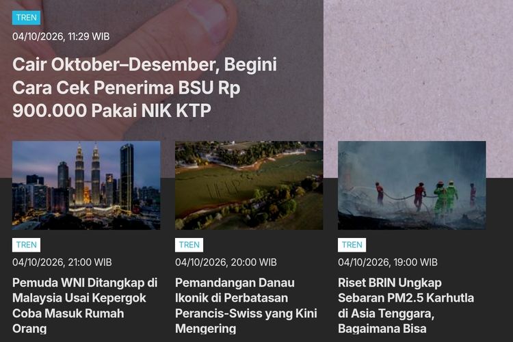 [POPULER TREN] Cara Cek Penerima BSU 2026 Pakai NIK KTP | Sosok 2 Pilot yang Selamatkan Pesawat FlyDubai