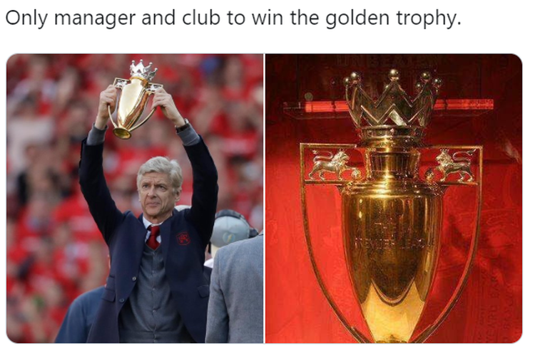 Trofi emas yang diberikan kepada Arsenal sebagai apresiasi atas prestasi yang ditorehkan klub tersebut saat menjadi juara Premier League tanpa terkalahkan pada musim 2003-2004.