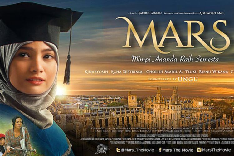 Poster film Mars: Mimpi Ananda Raih Semesta (2016).