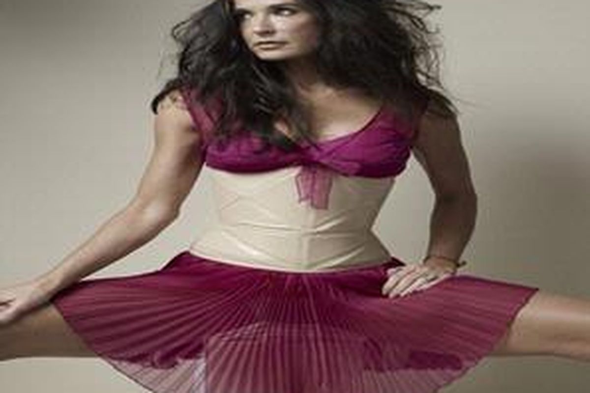 In great shape: Demi admitted to having plastic surgery, but said she had had nothing done on her face  