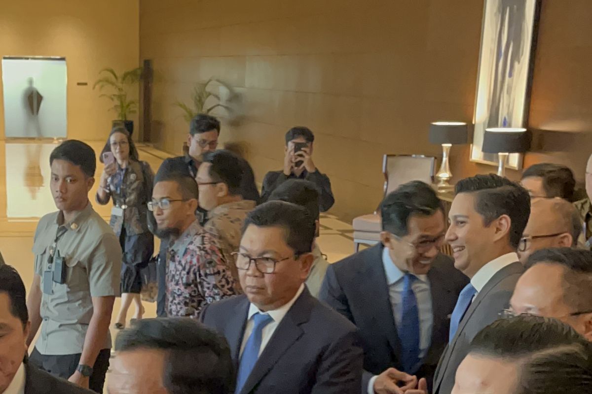 Prabowi Subianto di acara Mandiri Investment Forum, Selasa (5/3/2024).
