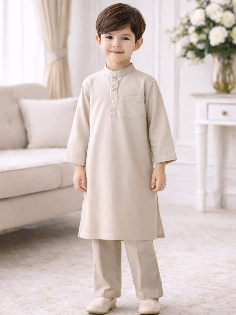 Baju lebaran anak laki-laki set panjang
