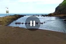 Viral Video Warga Nganjuk Gelar Ritual di Pantai Watu Ulo Jember, Ini Penjelasan Polisi 