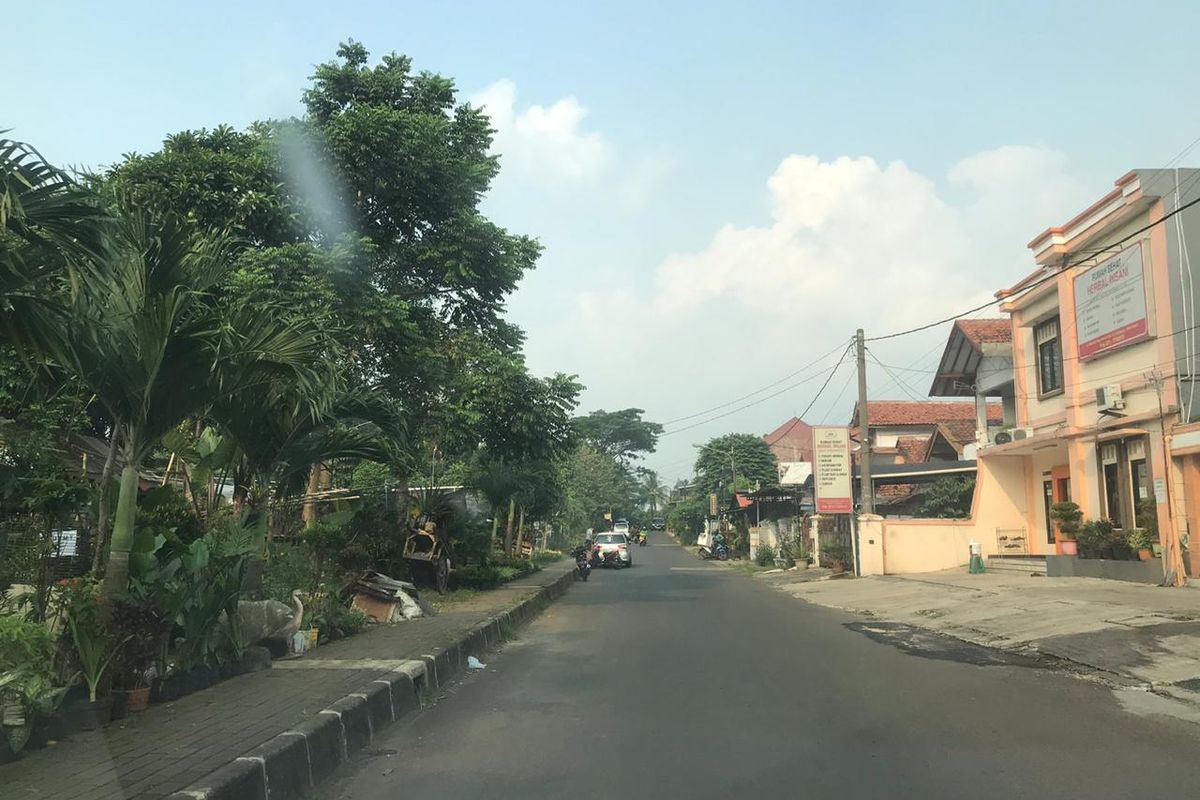 Lokasi percobaan penculikan terhadap A dan N, dua bocah 14 tahun oleh polisi gadungan di dekat Taman Merdeka, Depok, Jawa Barat, Kamis (14/5/2020).