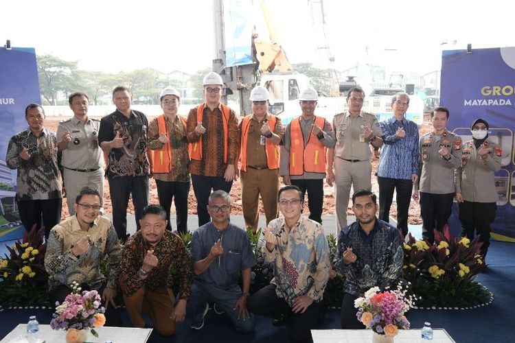 Mayapada Healthcare melakukan peletakan batu pertama (groundbreaking) untuk pembangunan Mayapada Hospital Jakarta Timur (MHJT) di Jakarta Garden City, Cakung, Jakarta Timur, Selasa (9/7/2024). 