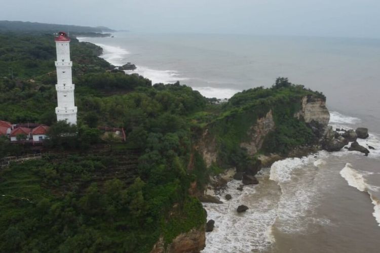 Kawasan pantai Baron, Gunungkidul. Minggu (10/3/2024)