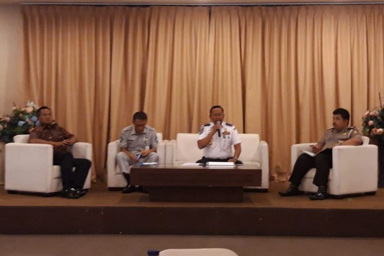 Direktur Jenderal Perhubungan Darat Budi Setiyadi ketika memberikan keterangan pers di Jakarta, Rabu (26/9/2018).