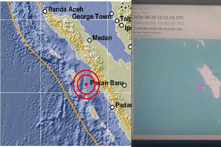 Gempa bumi di Nias Barat terjadi 2 kali. Pertama, pukul 17.51.04 WIB, dengan Magnitudo 5,1, koordinat 0,98 LU dan 97,35 BT, kedalaman 17 km dan 18 km sebelah Barat Kota Gunungsitoli. Kedua, gempa susulan terjadi pukul 18:13:54 WIB, dengan magnitudo 3,5. Koordinat 0.88 LU, 97.23 BT, kedalaman 17 km dan 22 km sebelah Barat Daya Kabupaten Nias Barat, Sumatera Utara.