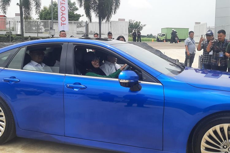 Peresmian Toyota Hydrogen Refueling Station di XCEV Center, Karawang, Jawa Barat, Selasa (11/2/2025).