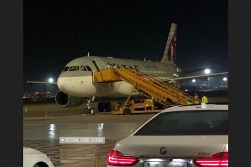 Pesawat Qatar Mendarat di Bandara Arab Saudi, Pertama Sejak 2 Tahun