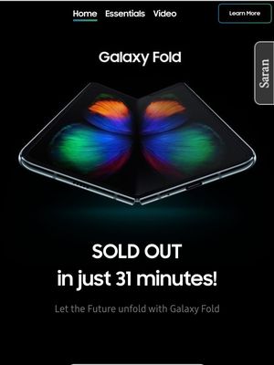 Galaxy Fold diklaim sold out dalam 31 menit saat dibuka sesi pemesanannya hari ini di Indonesia.