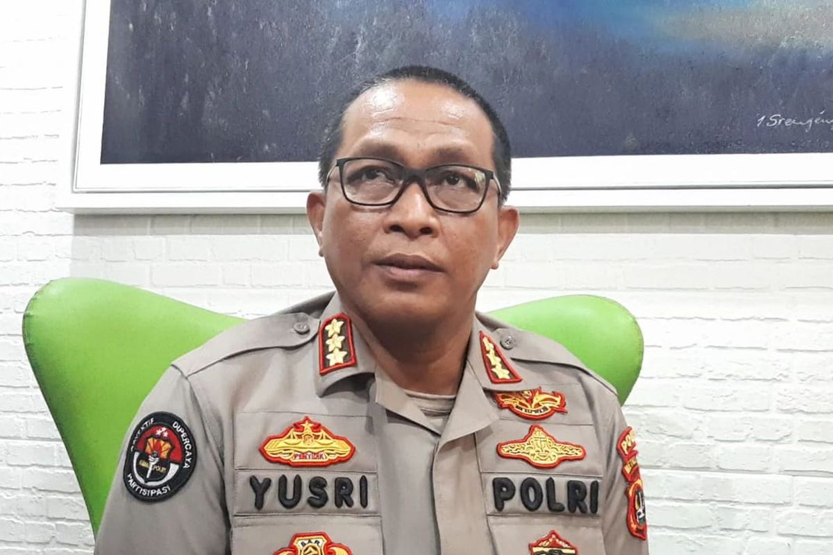 Kabid Humas Polda Metro Jaya Yusri Yunus di Mapolda Metro Jaya, Jakarta Pusat, Senin (9/12/2019).