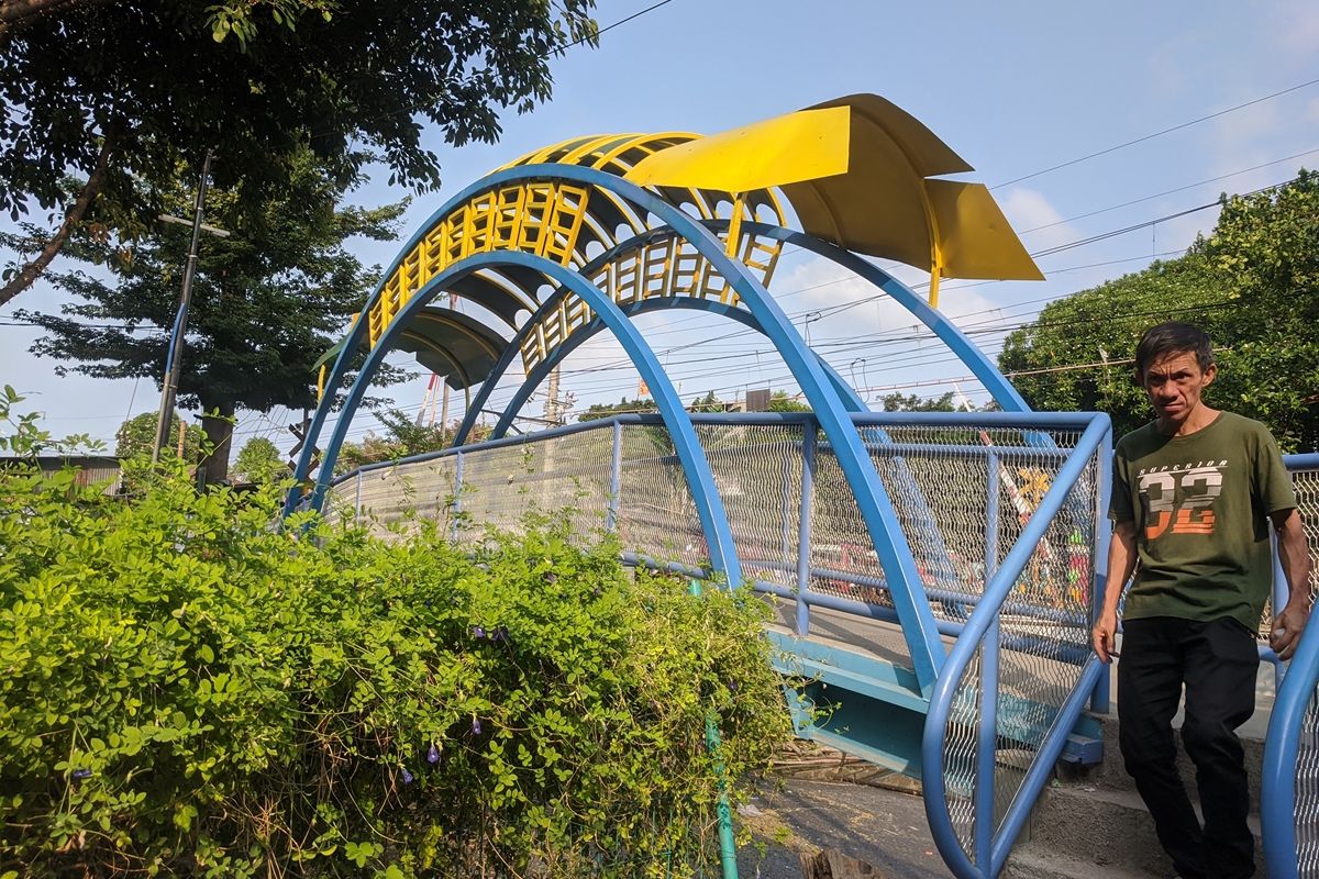 Jembatan udang di Pademangan Barat, Kecamatan Pademangan, Jakarta Utara