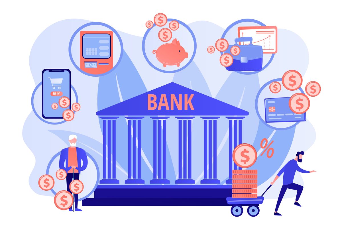 Ilustrasi bank.