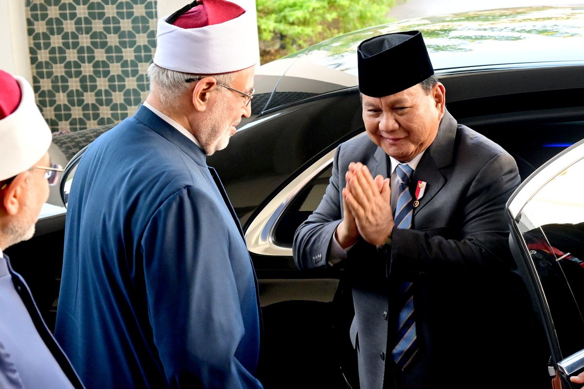 Prabowo Temui Grand Syekh Al-Azhar di Mesir, Bahas Agama dan Pendidikan