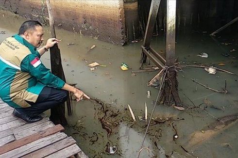Sungai Martapura di Kalimantan Selatan Tercemar Oli