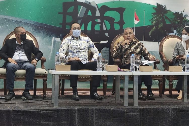 Diskusi dialektika demokrasi di Kompleks Parlemen Senayan Jakarta dengan tema Misi DPR RI dalam Inter Parliamentary Union (IPU) Ke-144, Kamis (17/3/2022).