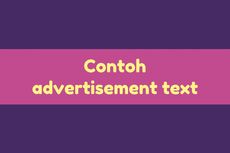 Contoh Advertisement Text