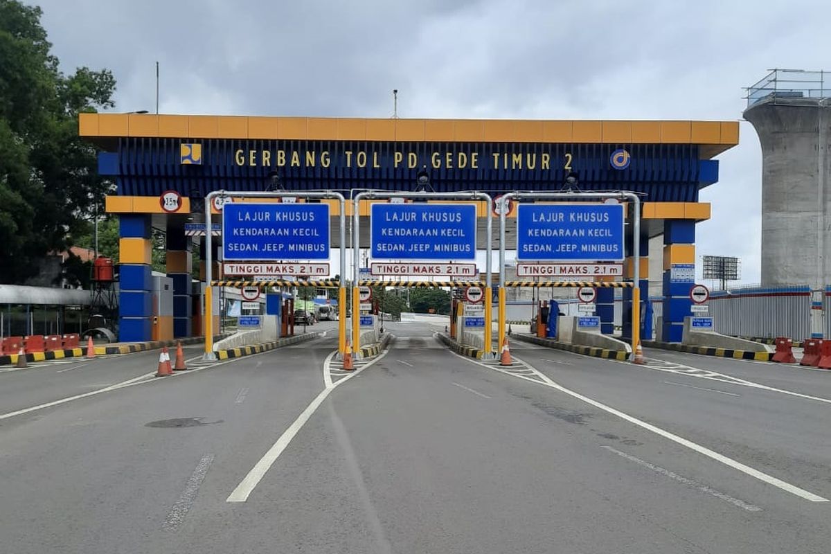 Ilustrasi Gerbang Tol Pondok Gede Timur 2