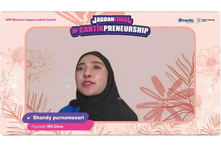 Founder Sekar Pelangi Foundation (SPF) dan MS GLOW Shandy Purnamasari dalam Kick Off and Networking, Kamis (9/2/2023). 