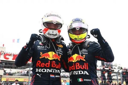 Duo Pebalap Tim Red Bull Racing Honda Naik Podium di F1 GP Prancis